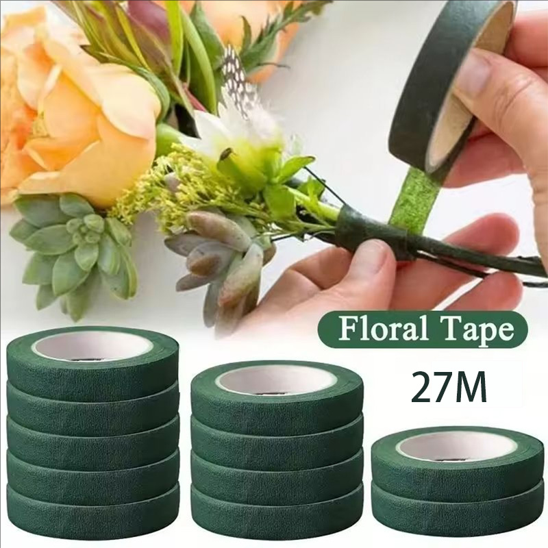 Floral Tape Green - 30야드 12MM 플로럴 스템 테이프 코사지