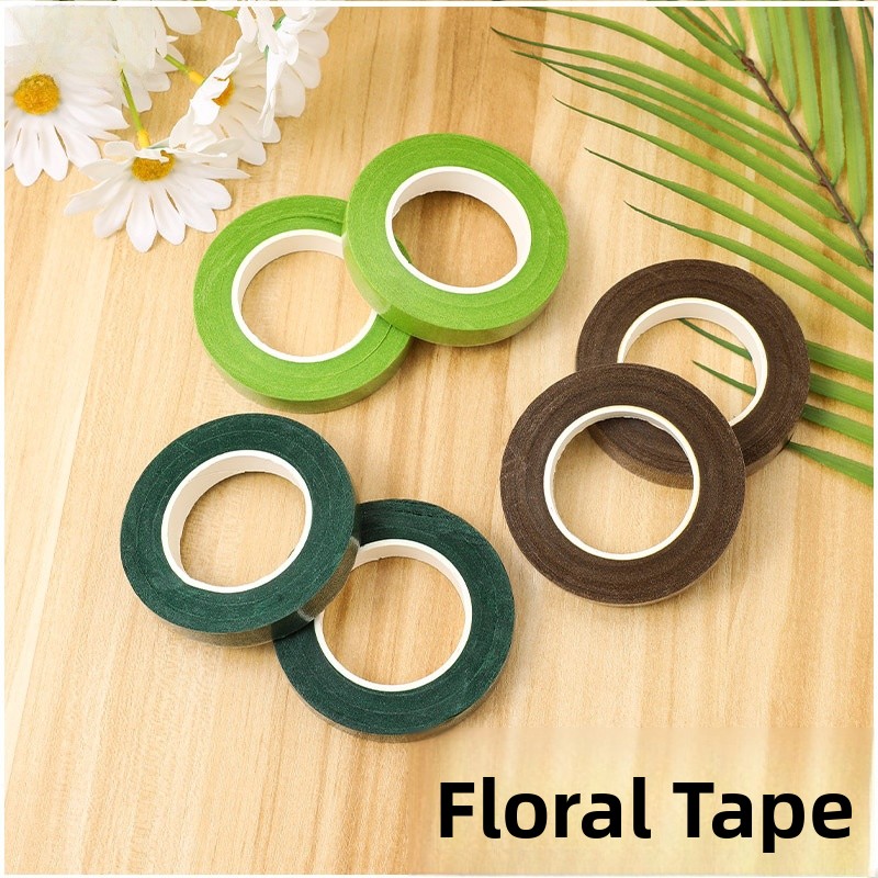 Floral Tape Green - 수제 꽃다발 테이프 트위스트 스틱 No.2