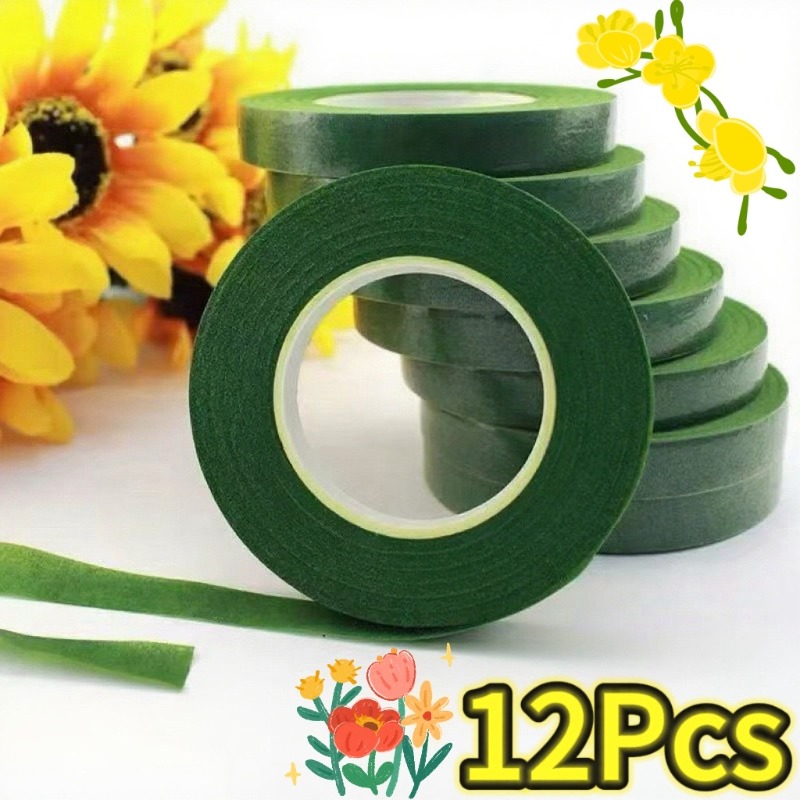 1-12Rolls 녹색 꽃다발 꽃 테이프 자체 접착 스 - Floral Tape Green 리뷰 및 가격