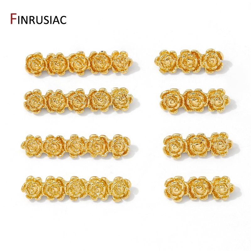 18K 금도금 황동 장미꽃 비즈 분리기 (목걸이 제작용 - Flower Supply 리뷰 및 가격