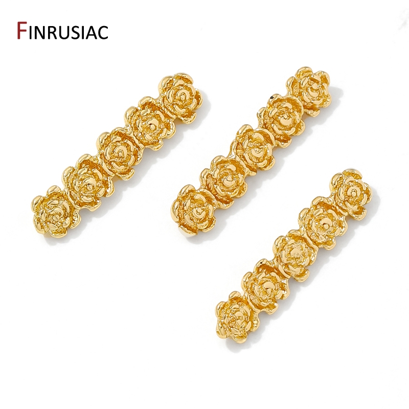 18K 금도금 황동 장미꽃 비즈 분리기 (목걸이 제작용 - Flower Supply 리뷰 및 가격