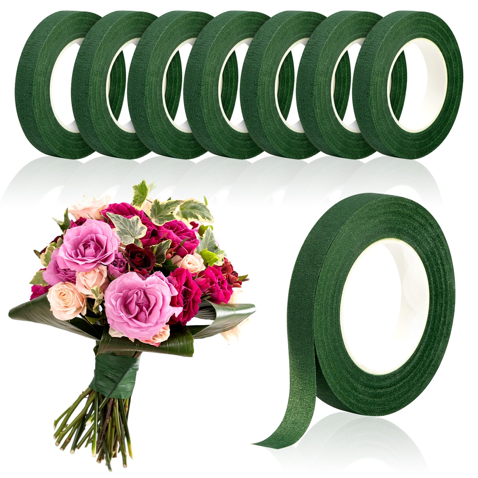 20 야드 그린 꽃다발 꽃 테이프 자체 접착 포장지 테 - Floral Tape Green 리뷰 및 가격
