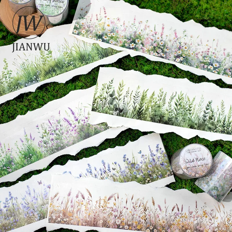JIANWU 50mm * 200cm 녹색 노트 시리즈  - Floral Tape Green 리뷰 및 가격