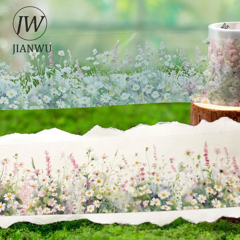 JIANWU 50mm * 200cm 녹색 노트 시리즈  - Floral Tape Green 리뷰 및 가격