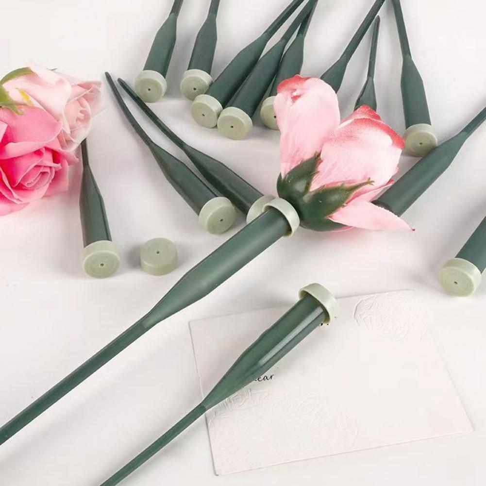 25개 6인치/12인치 꽃 튜브 재사용 가능한 녹색 꽃 - Supply For Florist 리뷰 및 가격