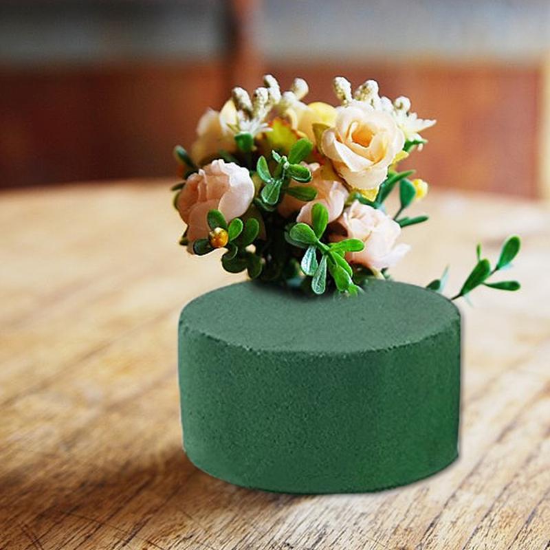 둥근 꽃무늬 폼 벽돌, 인공 건조 젖은 꽃 진흙 꽃꽂이 - Supply For Florist 리뷰 및 가격