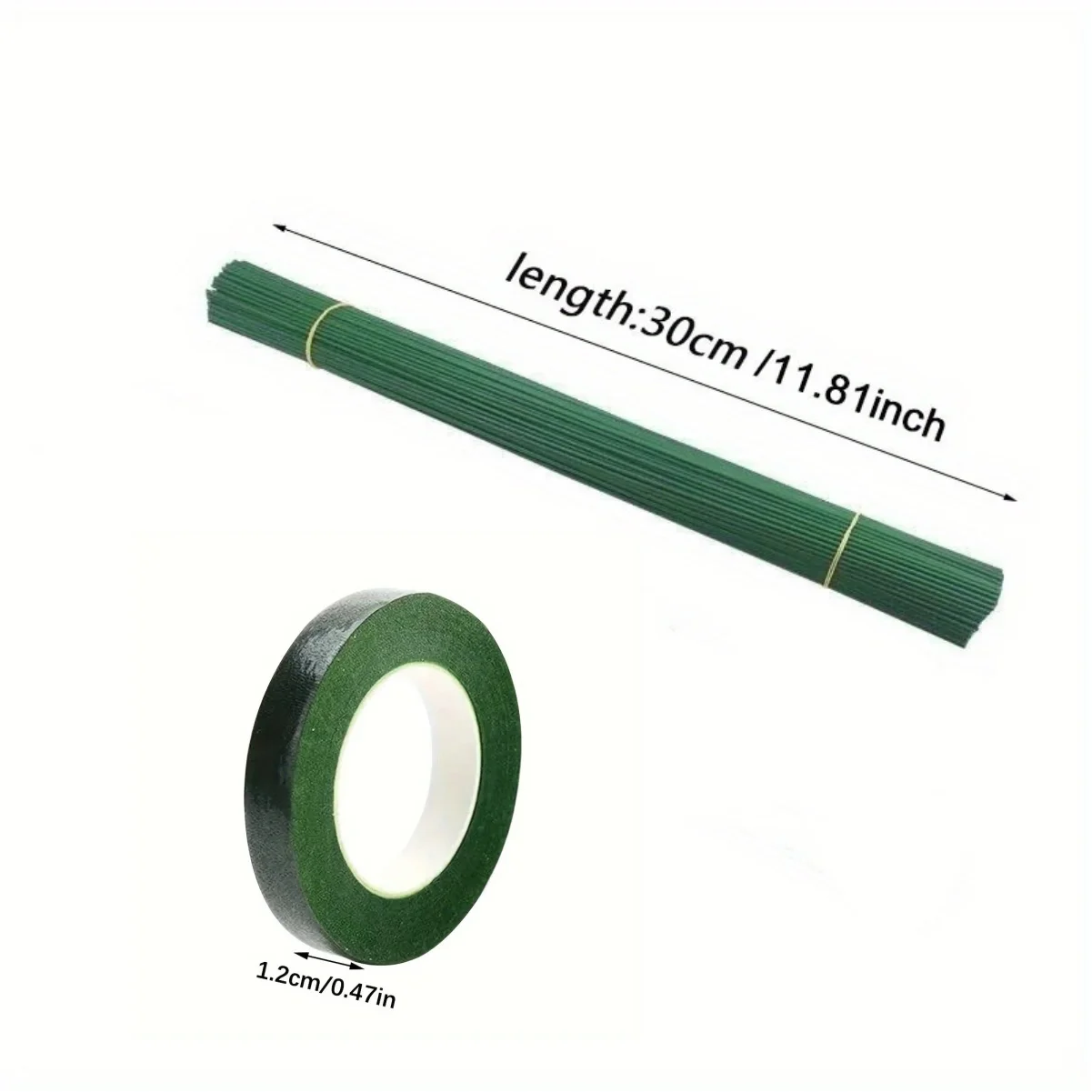 녹색 꽃 줄기 스틱 DIY 꽃 재료 수제 와이어 줄기  - Floral Tape Green 리뷰 및 가격