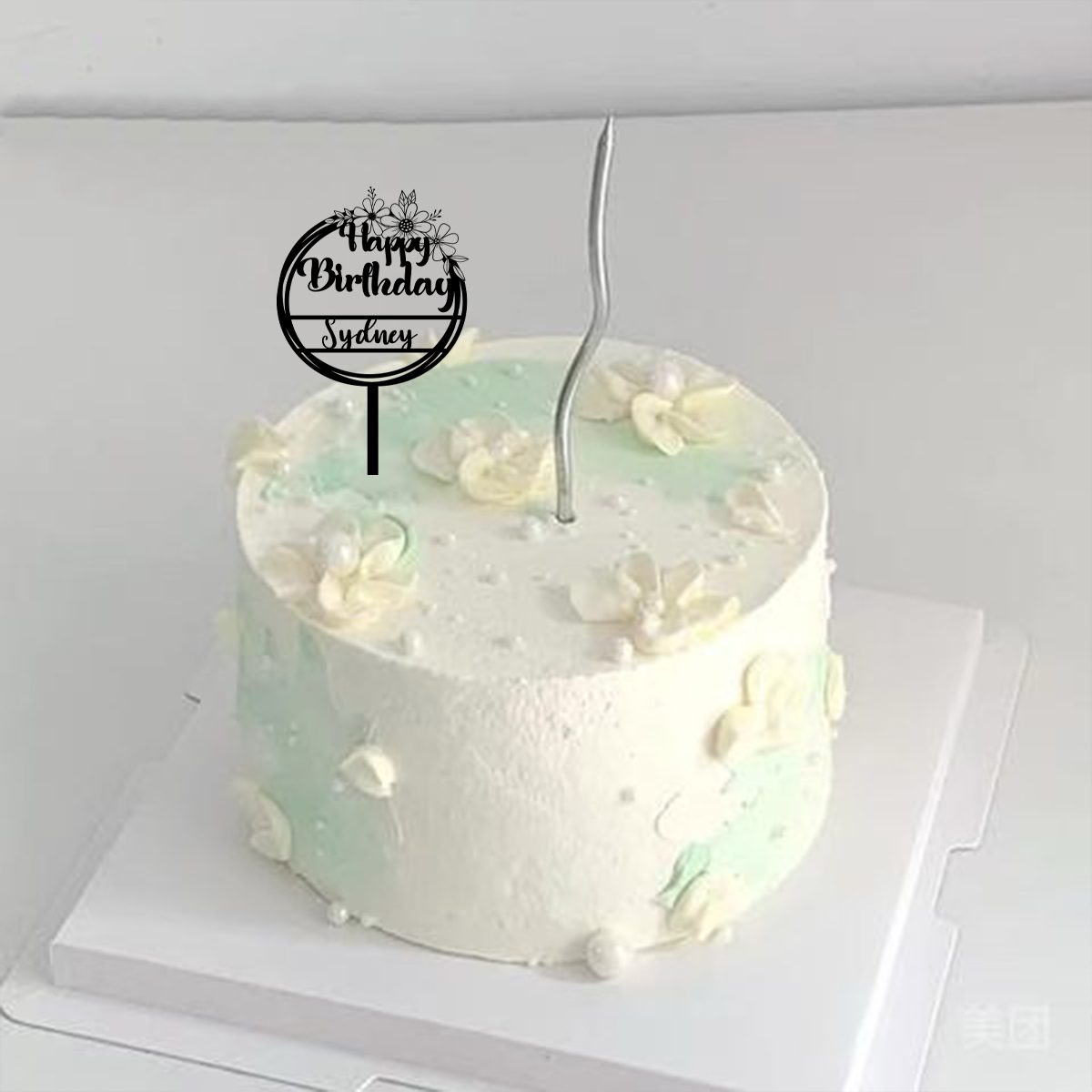 1PC 만화 스타일의 아름다운 꽃 테마로 생일 축하 인 - Flower Supply 리뷰 및 가격