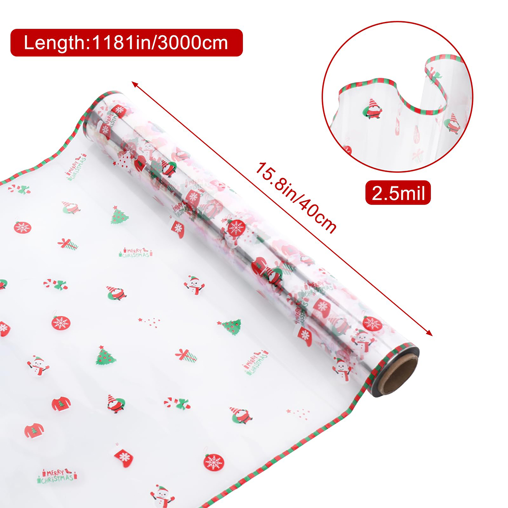 1롤 크리스마스 셀로판 포장지 100피트 X 15.7인 - Cellophane Wrap Clear 리뷰 및 가격
