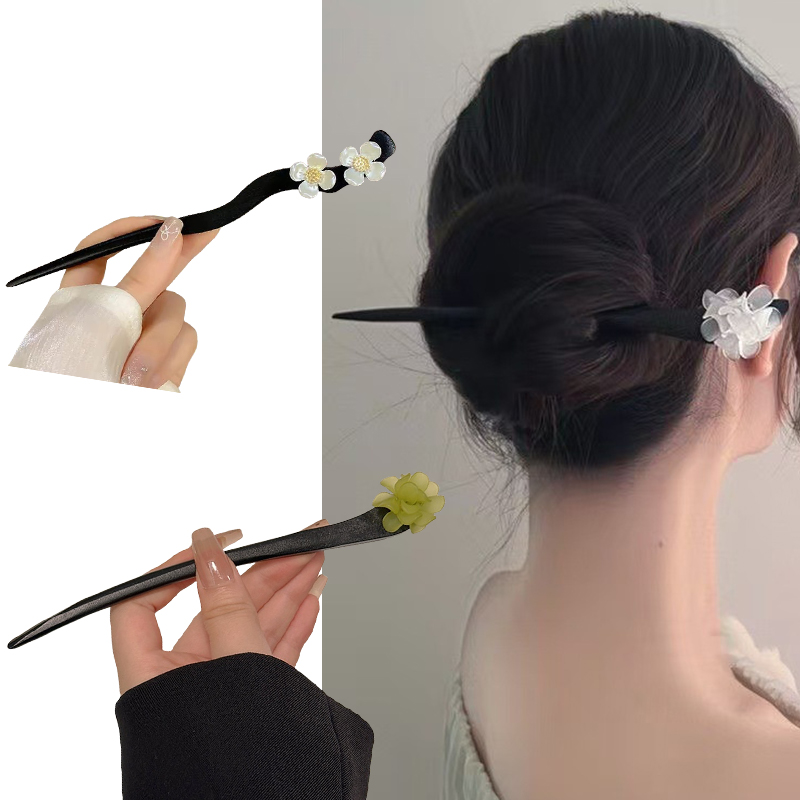 빈티지 중국 스타일 나무 꽃 머리 스틱 여성을위한 진주 - Florist Supplies 리뷰 및 가격