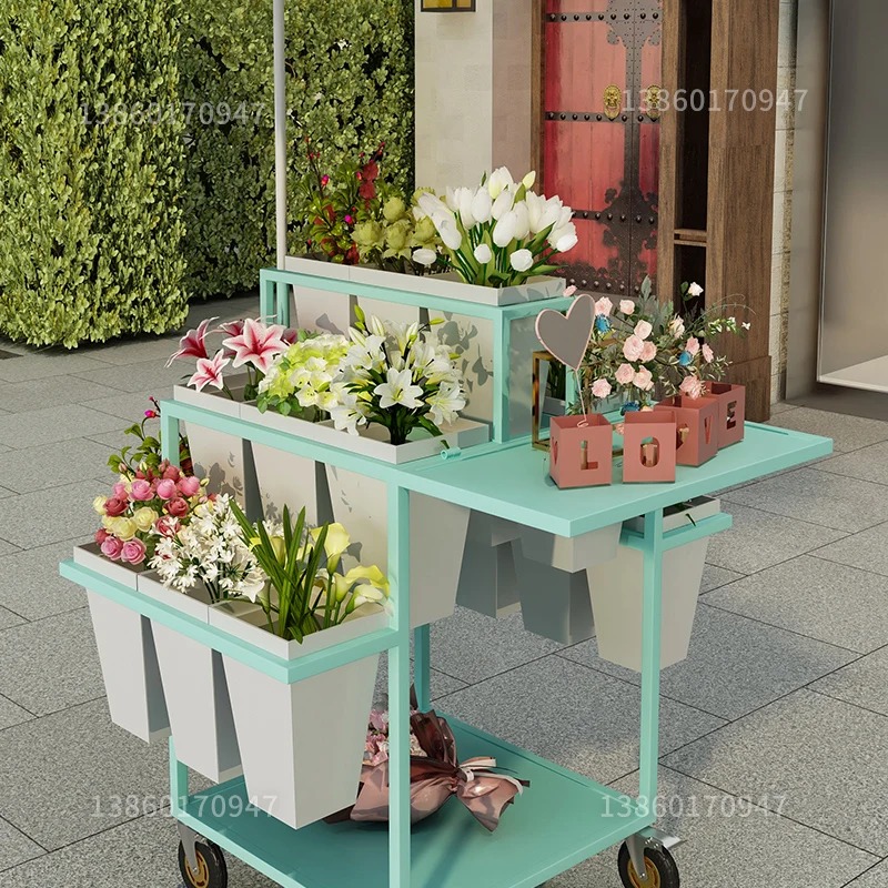 꽃 판매대 꽃 트롤리 야시장 야외 꽃집 용품 꽃다발 접 - Florist Supply Buckets 리뷰 및 가격