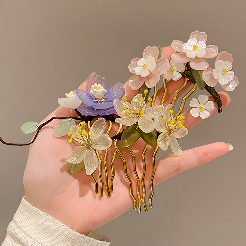 1Pc 클래식 헤어 빗 중국 스타일 헤어 스틱 U 모양 - Florist Supplies 리뷰 및 가격