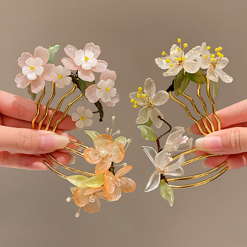 1Pc 클래식 헤어 빗 중국 스타일 헤어 스틱 U 모양 - Florist Supplies 리뷰 및 가격