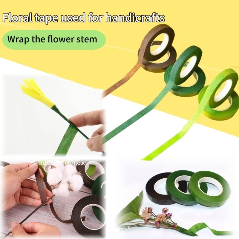 녹색 방수 꽃무늬 테이프 접착 플로리스트 테이프 꽃꽂이 - Floral Tape Green 리뷰 및 가격