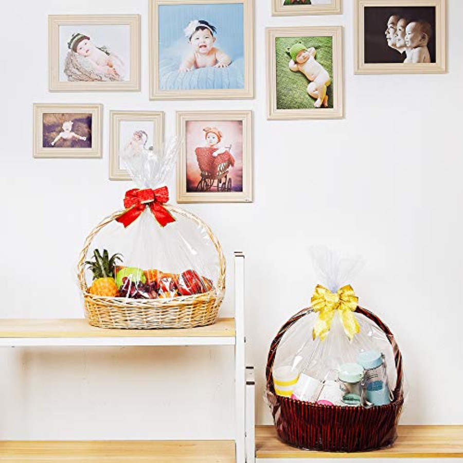 부활절 바구니 셀로판 수축 포장지, 24x30인치, 대 - Cellophane Wrap Clear 리뷰 및 가격